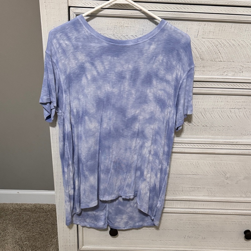 American Eagle Outfitters Lavender Tie-Dye Tee